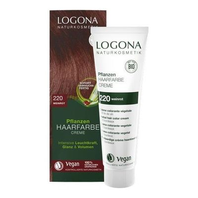Logona Pflanzen Haarfarbe Creme 220 weinrot